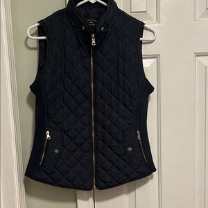 Love Tree Navy Quilted Vest